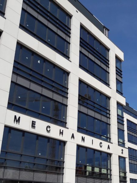 hliníková odvetraná fasáda Mechanica Praha