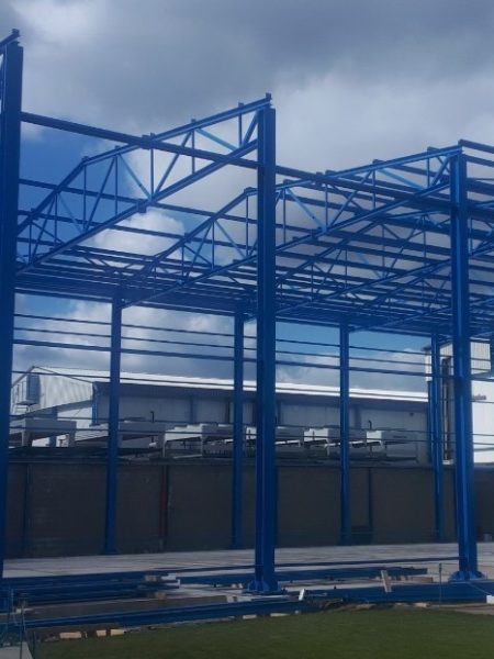 oceľová konštrukcia Bidfood Kralupy nad Vltavou